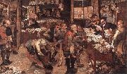 BRUEGHEL, Pieter the Younger Village Lawyer fg Sweden oil painting reproduction